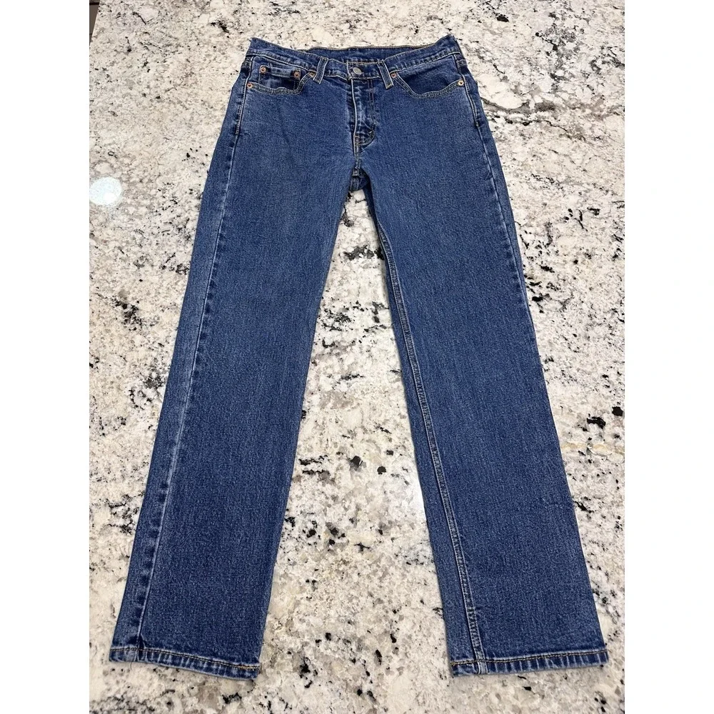 Levi's 514 jeans men's 30x30 (29x29.5) regular fit straight blue denim Jeans